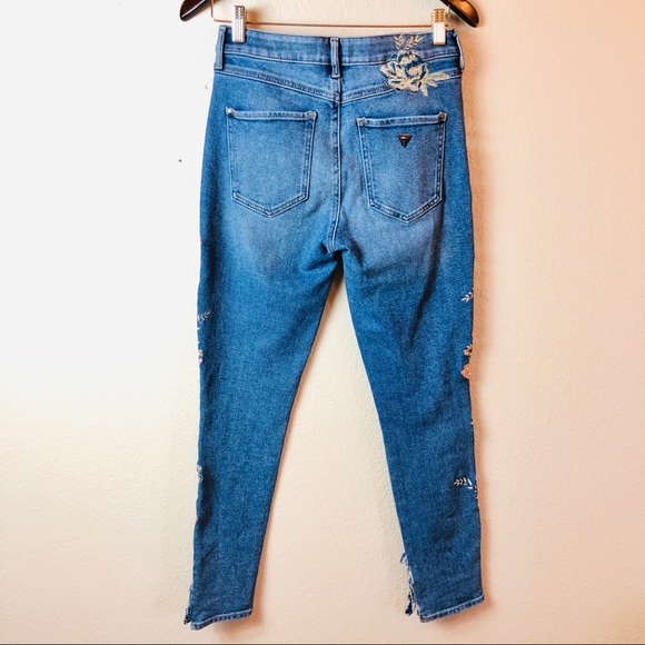 Guess Jeans Guess Floral Embroidered Slim Jeans Poshmark